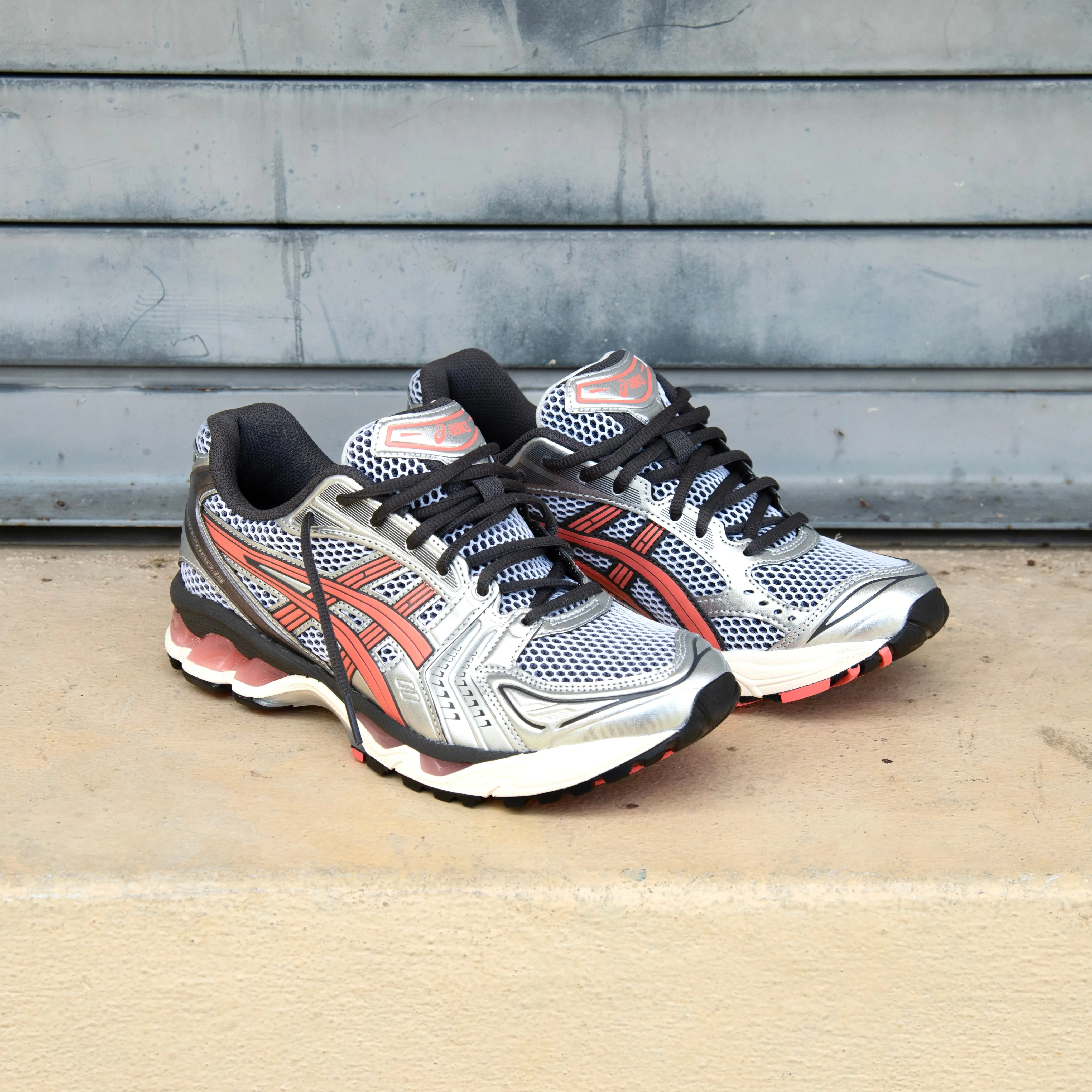Mens Asics Gel-Kayano 14 (White/Papaya) Asics Shoes