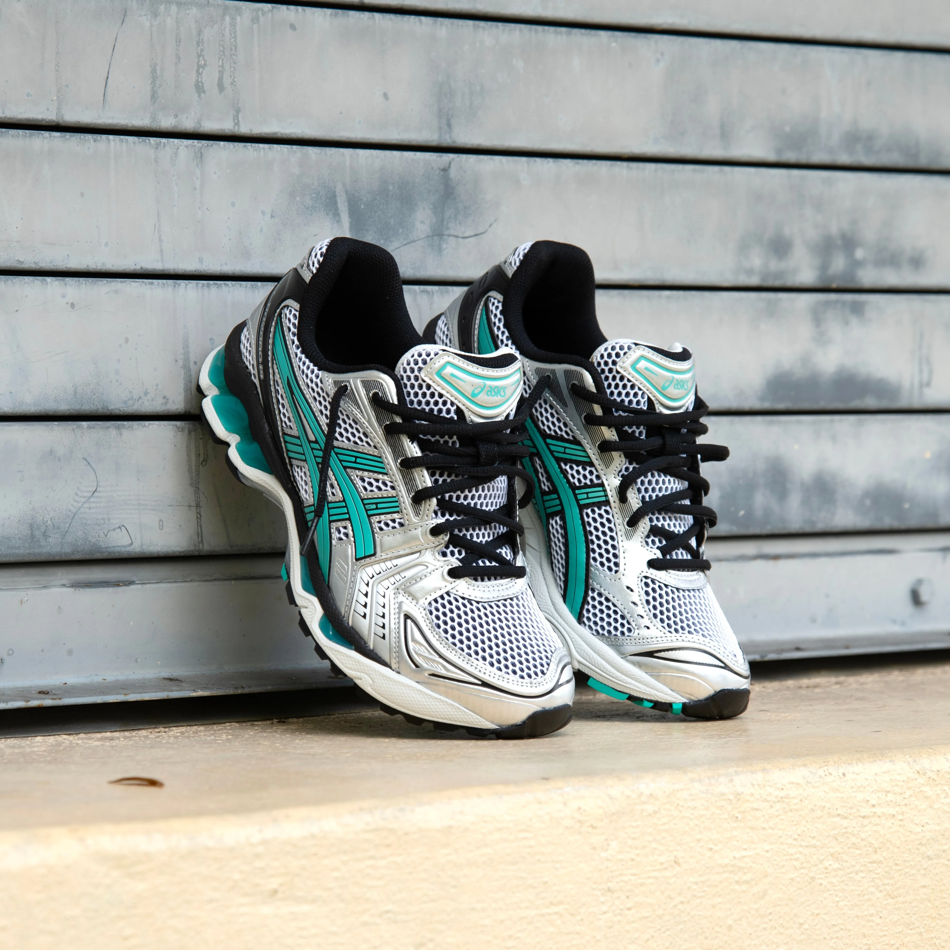 Mens Asics Gel-Kayano 14 (White/Waterfall)