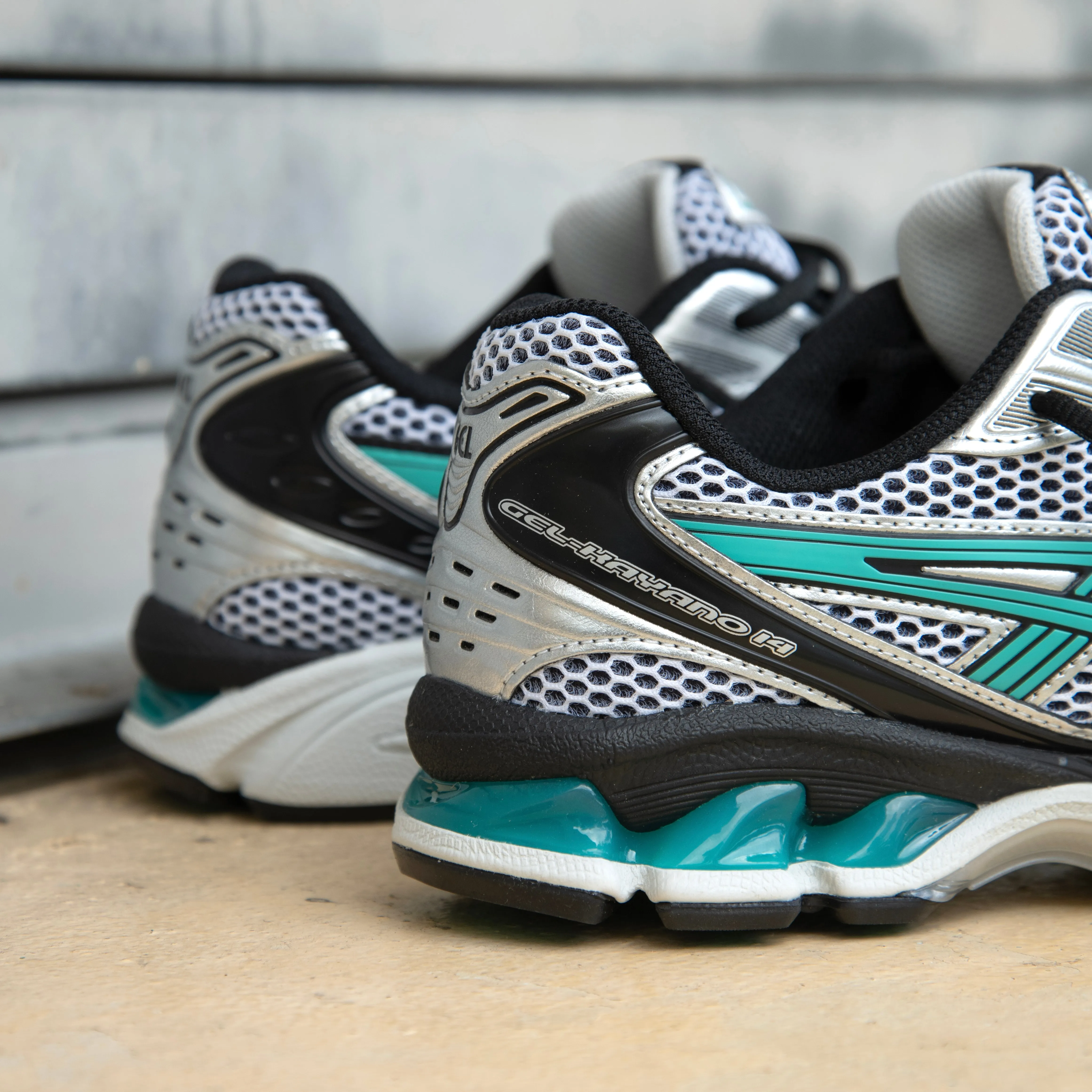 Mens Asics Gel-Kayano 14 (White/Waterfall)