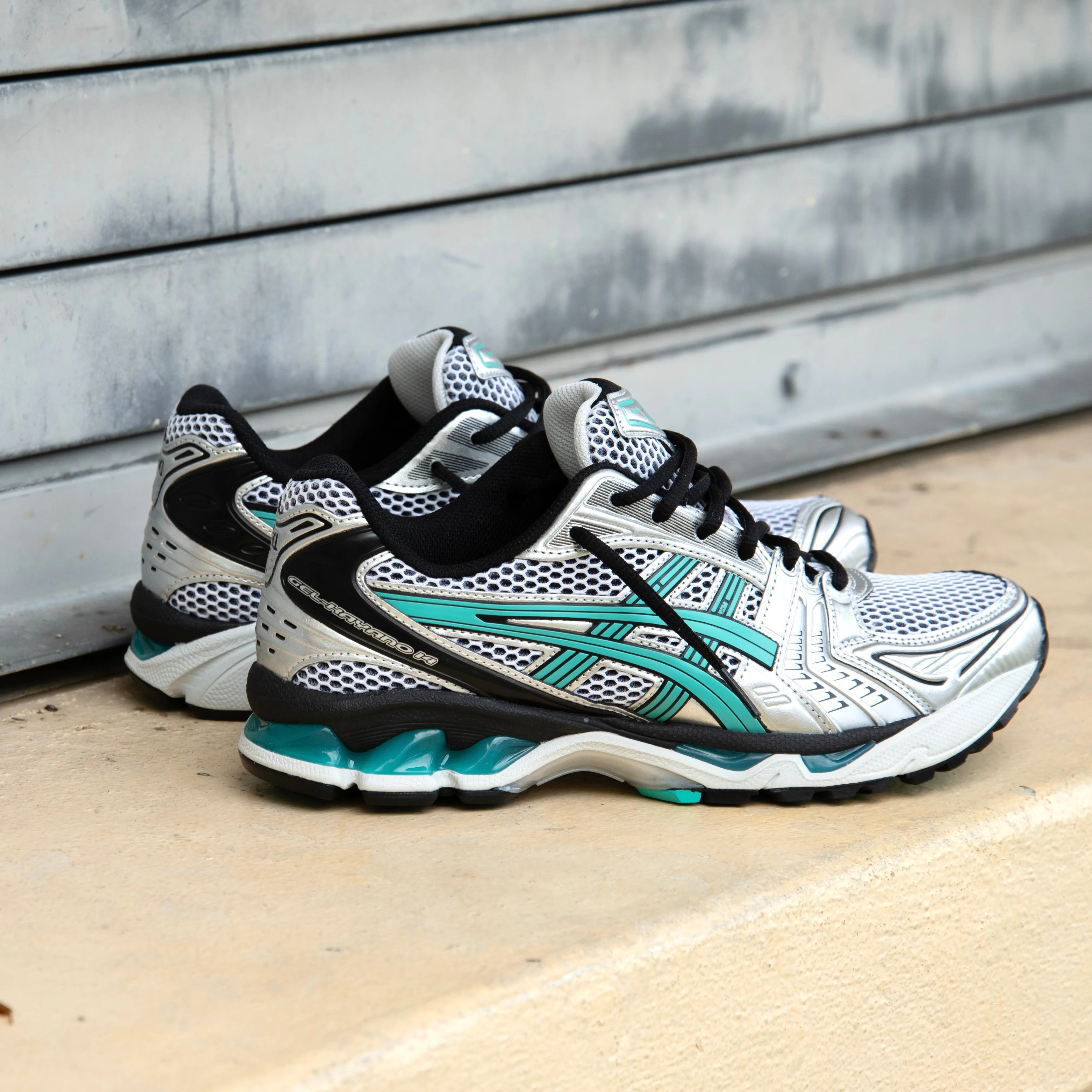 Mens Asics Gel-Kayano 14 (White/Waterfall)