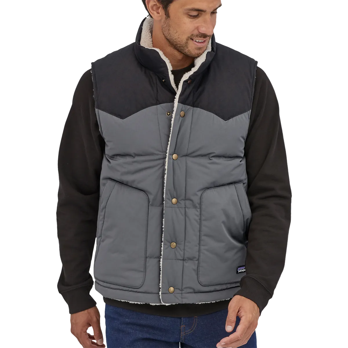 Men's Reversible Bivy Down Vest Patagonia Clothing