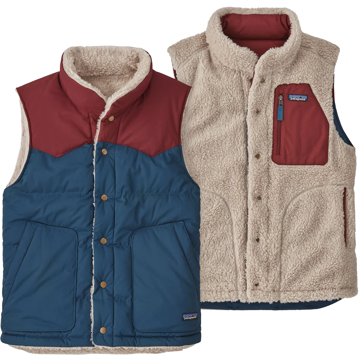 Men's Reversible Bivy Down Vest Patagonia Clothing