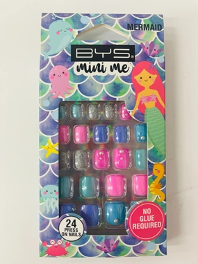 Mermaid mini me stick on nails BYS