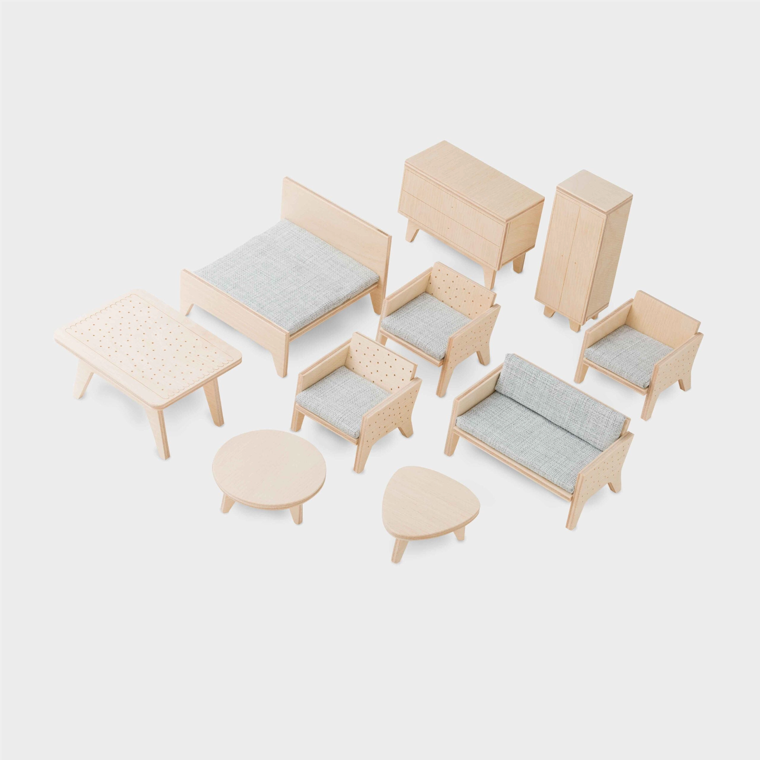 Milin Wooden Dollhouse  Vintage Flower