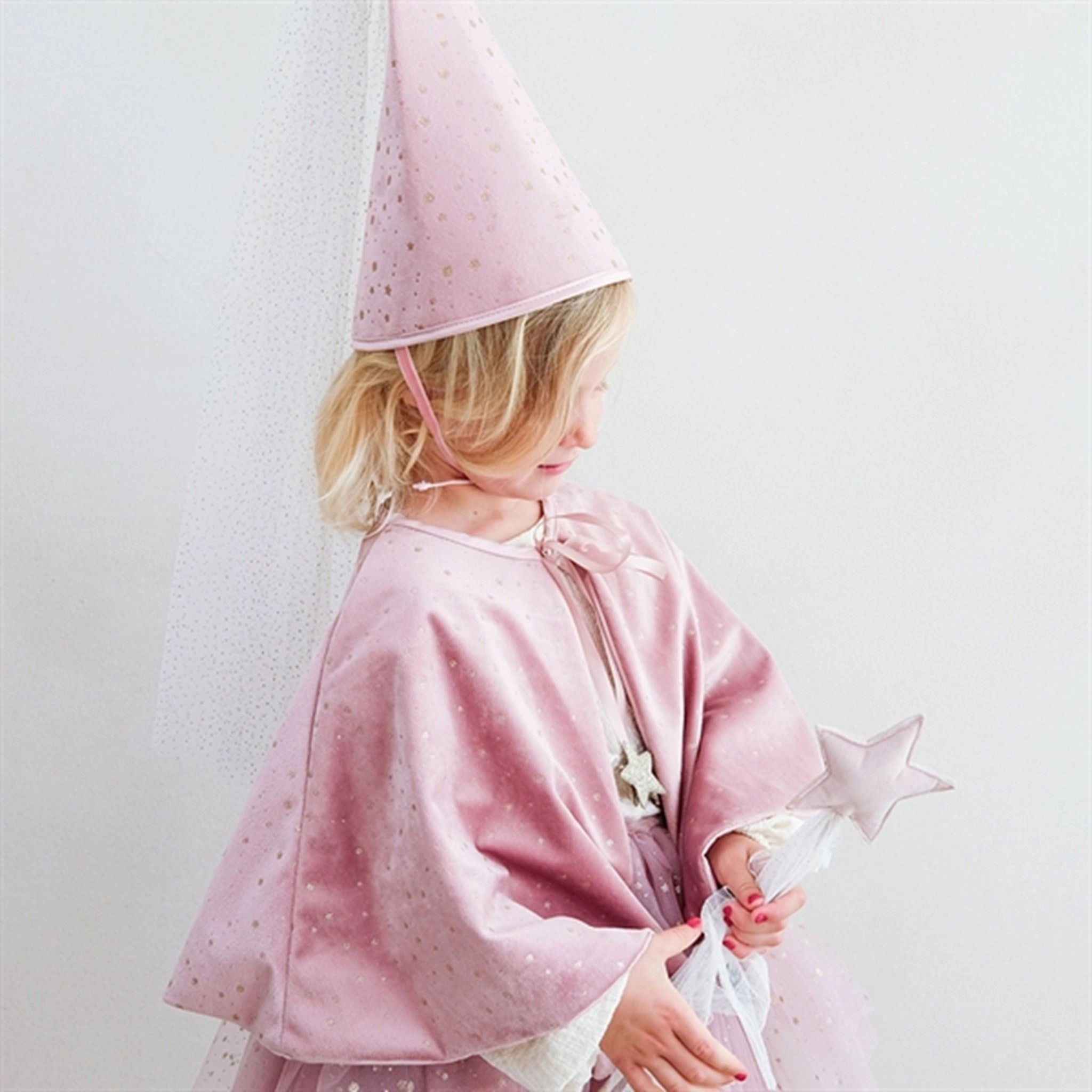 Mimi & Lula Magic Wand Velvet Pink Stars And Moon