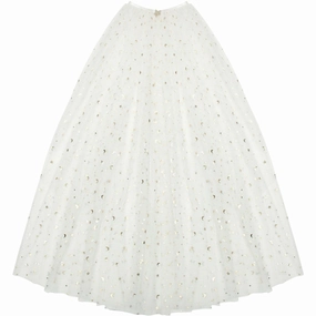 Mimi & Lula White tulle cape