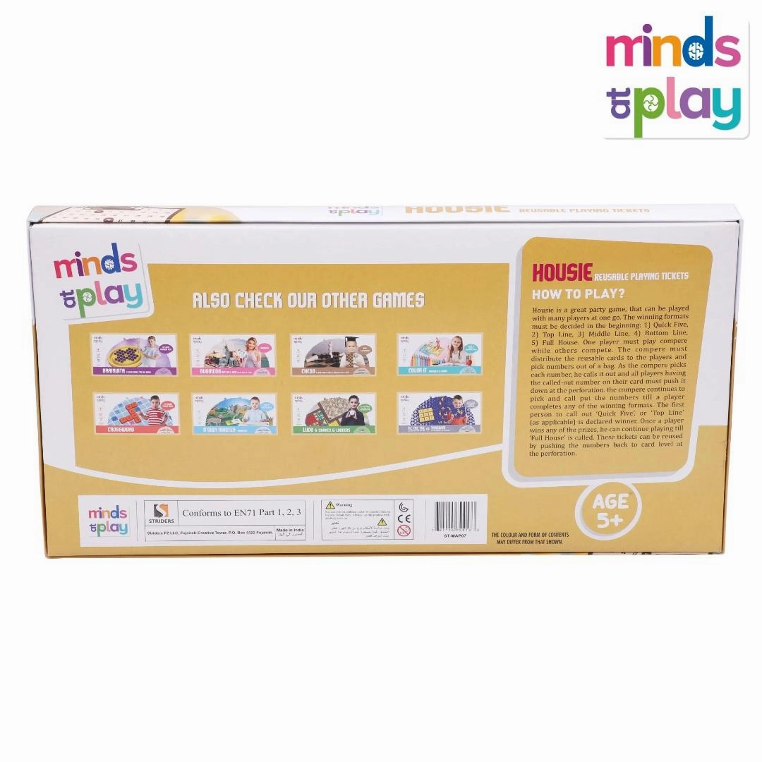 Minds At Play Housie Game Board Set For kids