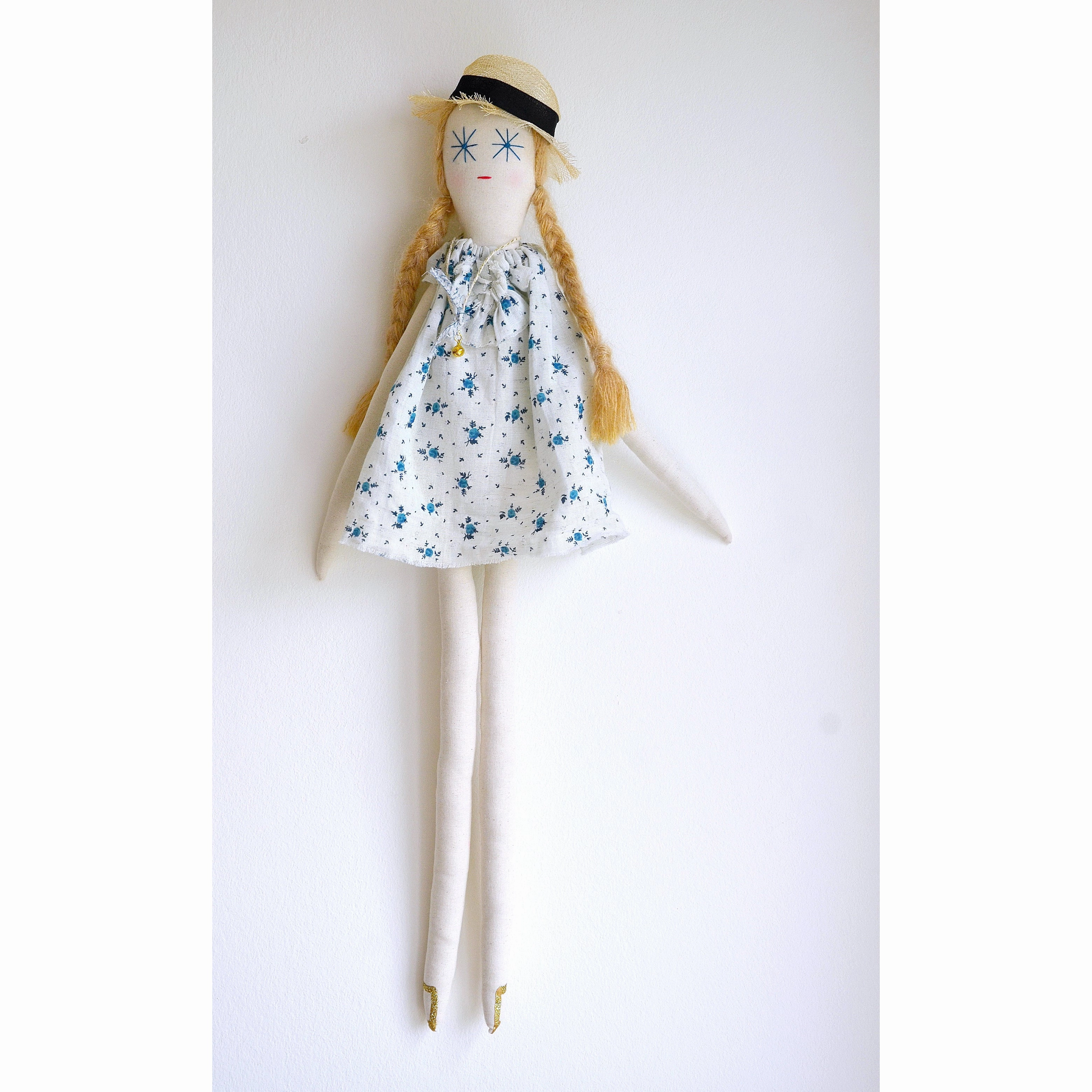 Minina Loves Minina Doll Veronica Blue Flowers