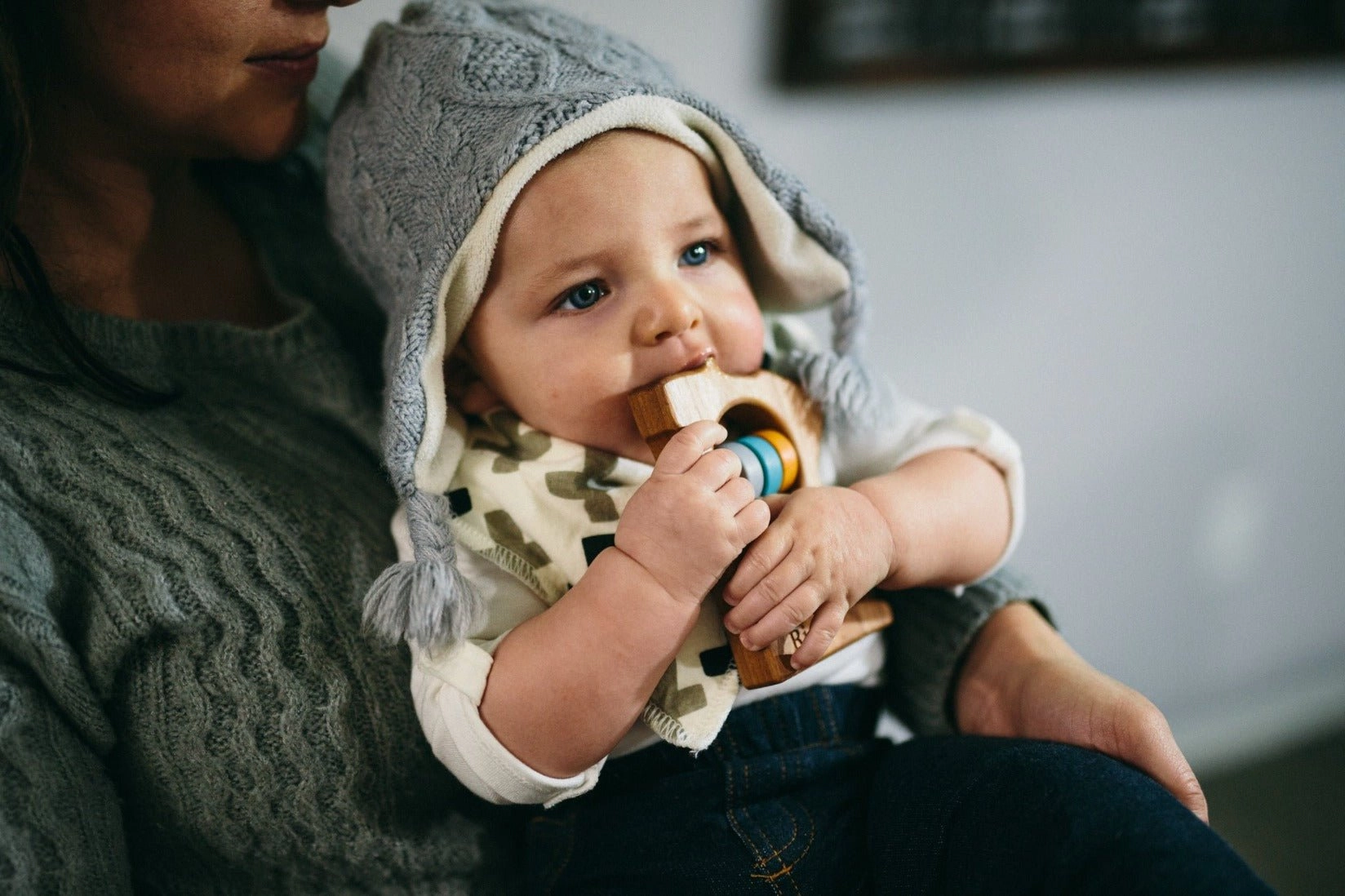 Minnesota Wooden Baby Rattle