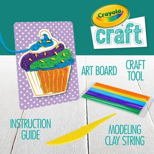 MODELING CLAY STRING ART,CUPCAKE