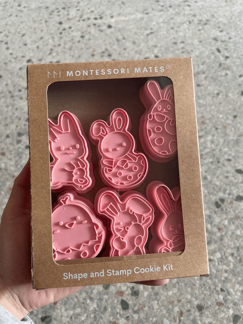 Montessori Mates Bunnies Cookie Shape and Stamp Set - 6 pcs