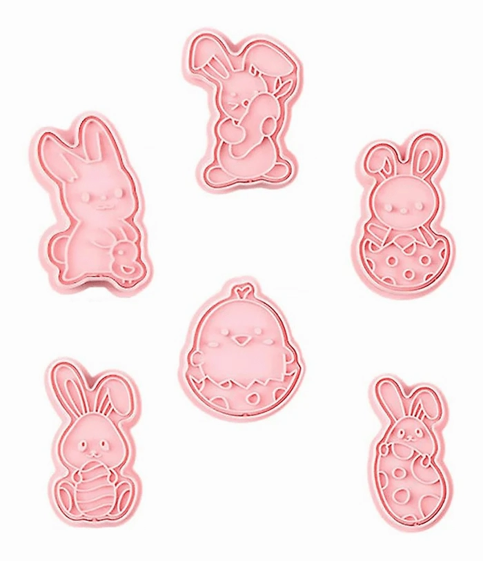 Montessori Mates Bunnies Cookie Shape and Stamp Set - 6 pcs