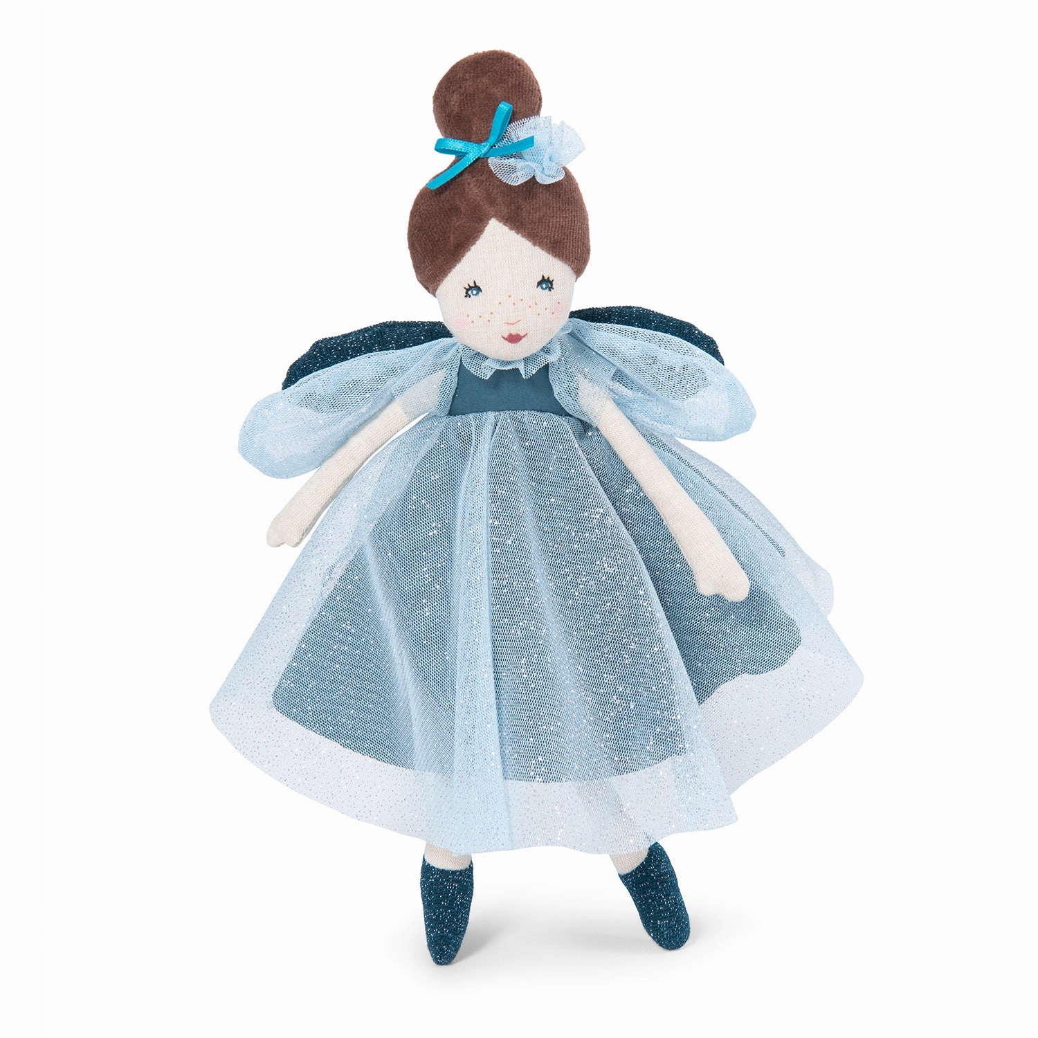 Moulin Roty Il tait Une Fois Once Upon A Time Little Blue Fairy Doll with French Fabrics