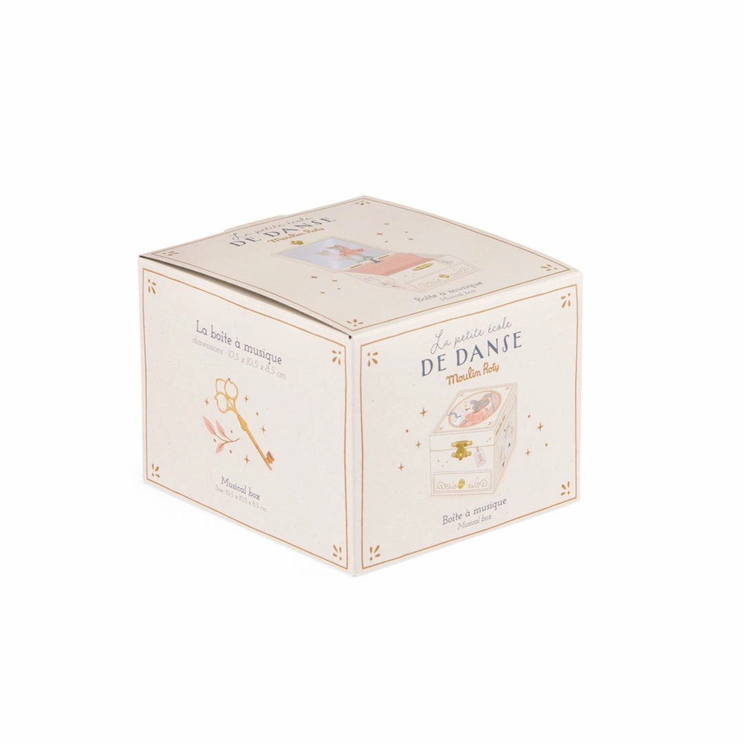 Moulin Roty La Petite Ecole De Danse Musical Jewellery Box with Turning Mouse Ballerina