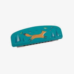 Moulin Roty Le Voyage D'olga Blue & Cream-White Children Harmonica, 12.5cm