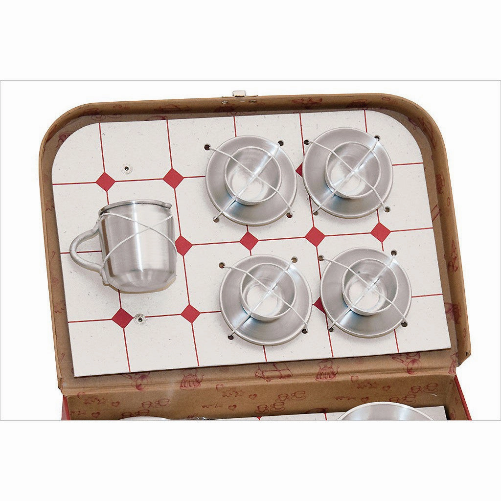 Moulin Roty Toy Dinner Set in Suitcase 17s