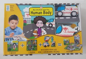 My Little Hospital Set puzzle and book play set