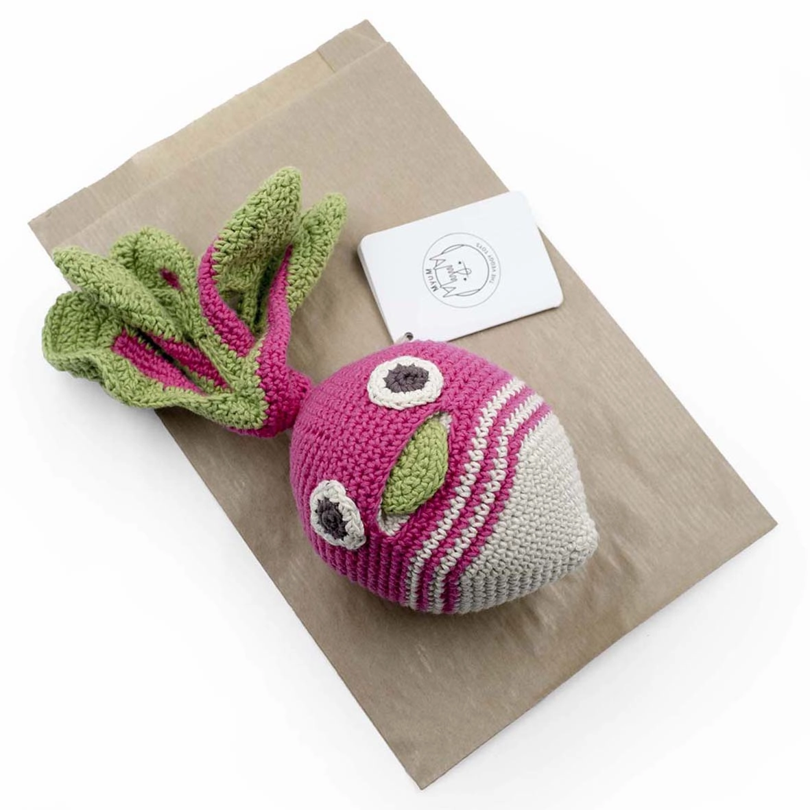 MyuM Henry Big Striped Radish Rattle