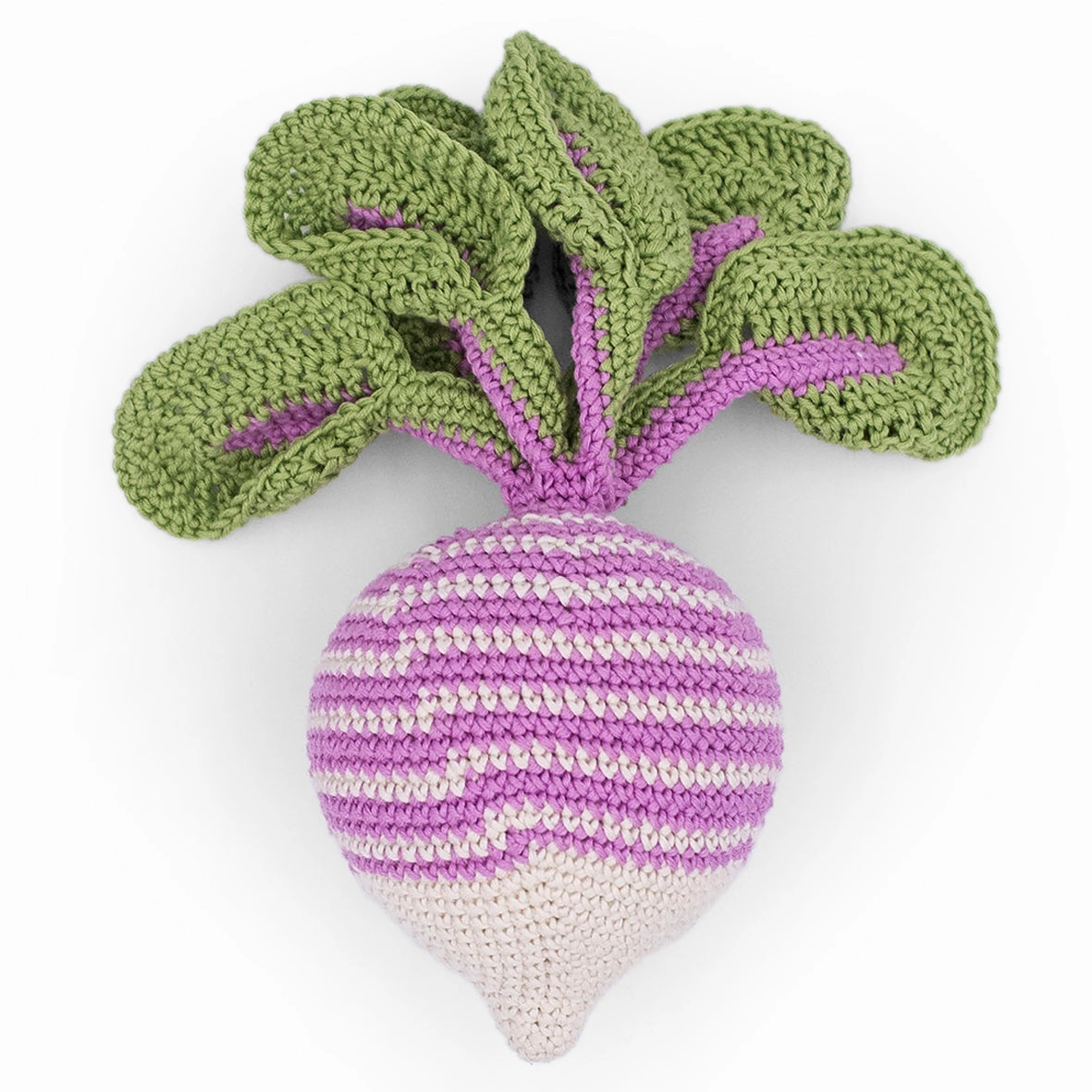 MyuM Ren Big Striped Turnip Rattle