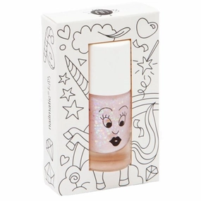 Nailmatic Nail Polish Water-based Polly (pale pink glitters)