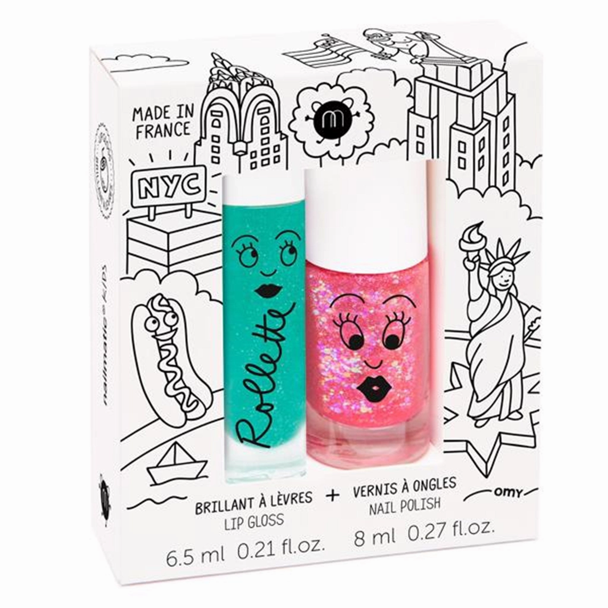 Nailmatic Nailpolish   Lipgloss Duopack New York Sissi/Coco