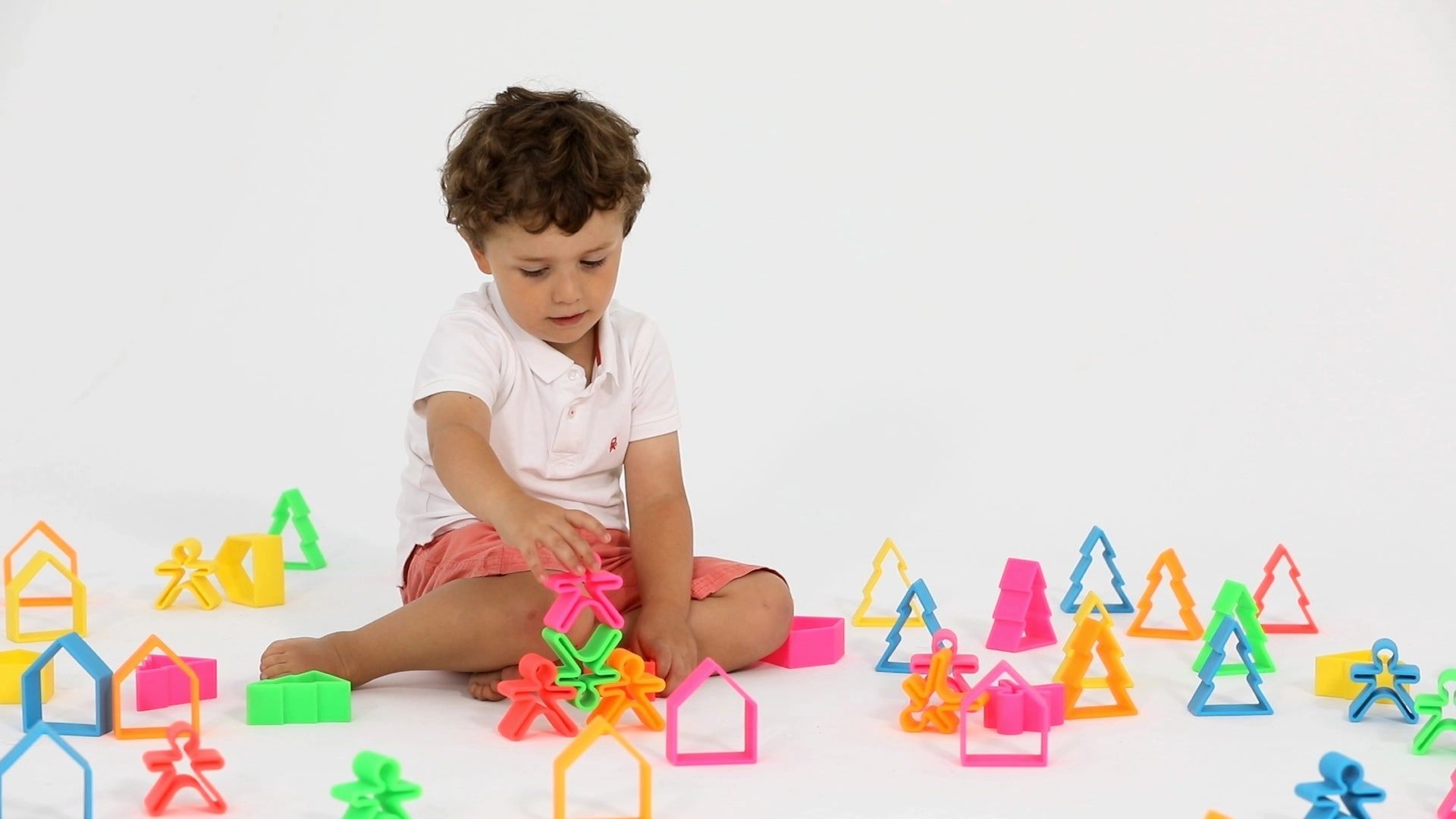 Neon Kids & Houses 6 Pack