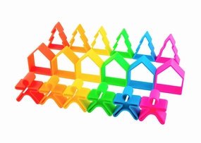 Neon Kids, Houses & Trees 6 Pack