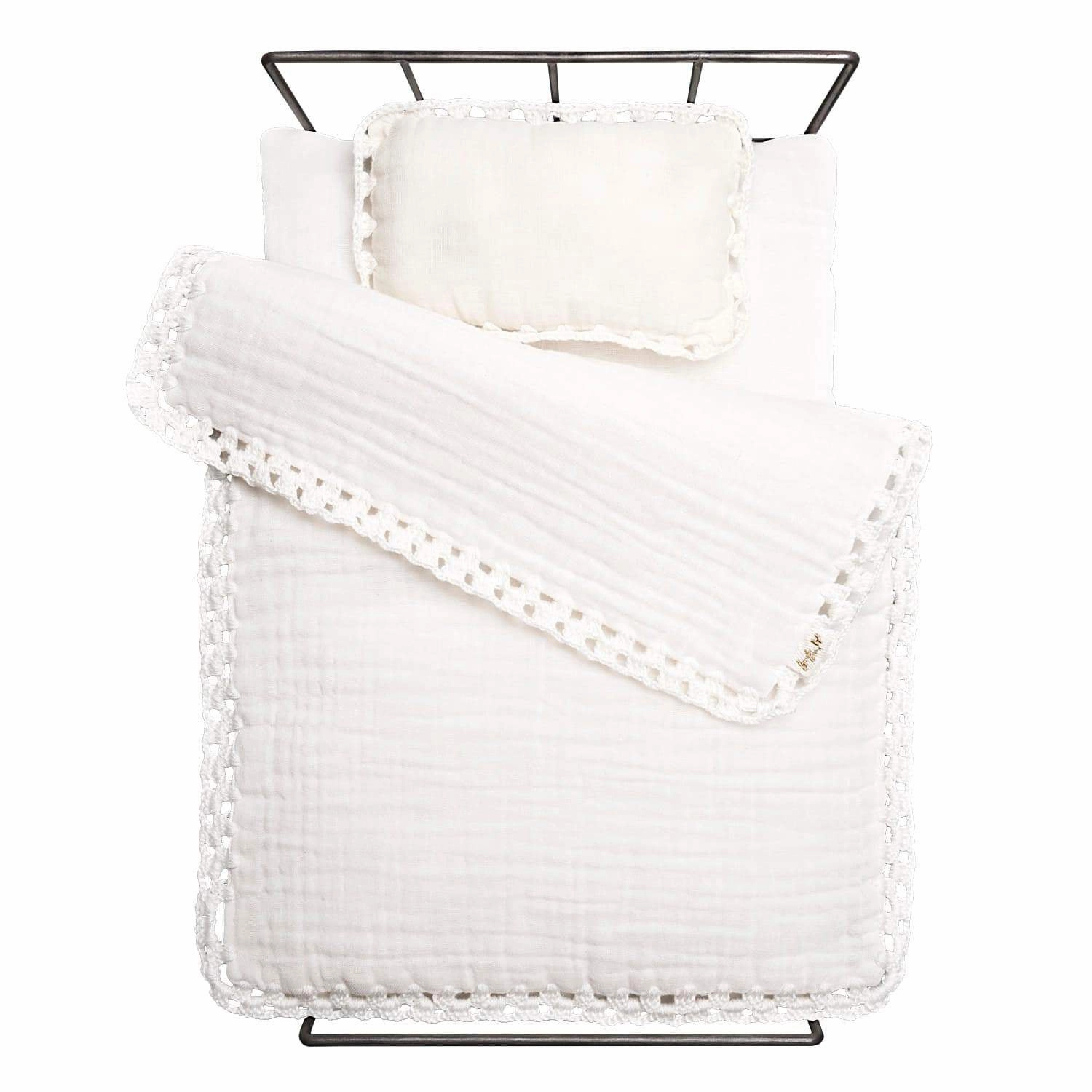 Numero 74 Moon Doll Metal Bed Set Natural