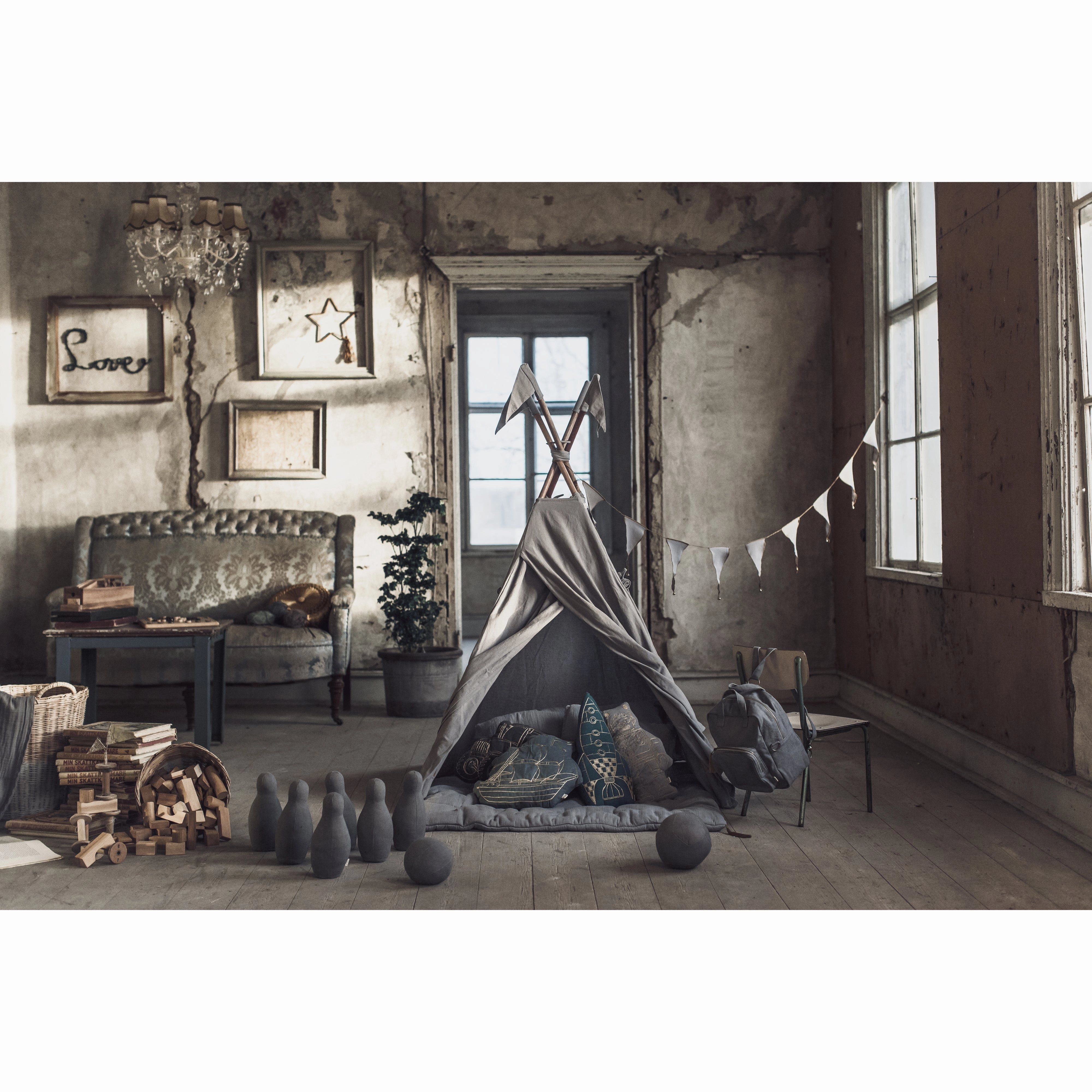 Numero 74 Tipi Tent Stone Grey