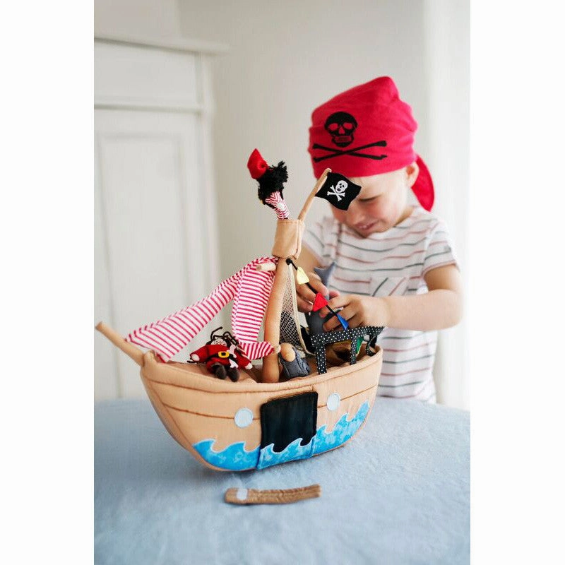 Oskar and Ellen The Jolly Roger Pirate Ship