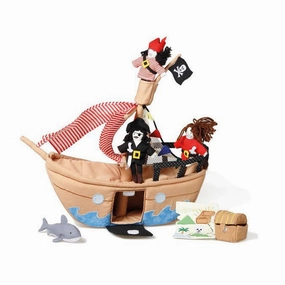 Oskar and Ellen The Jolly Roger Pirate Ship
