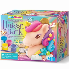Paint Your Own Mini Glitter Unicorn Bank