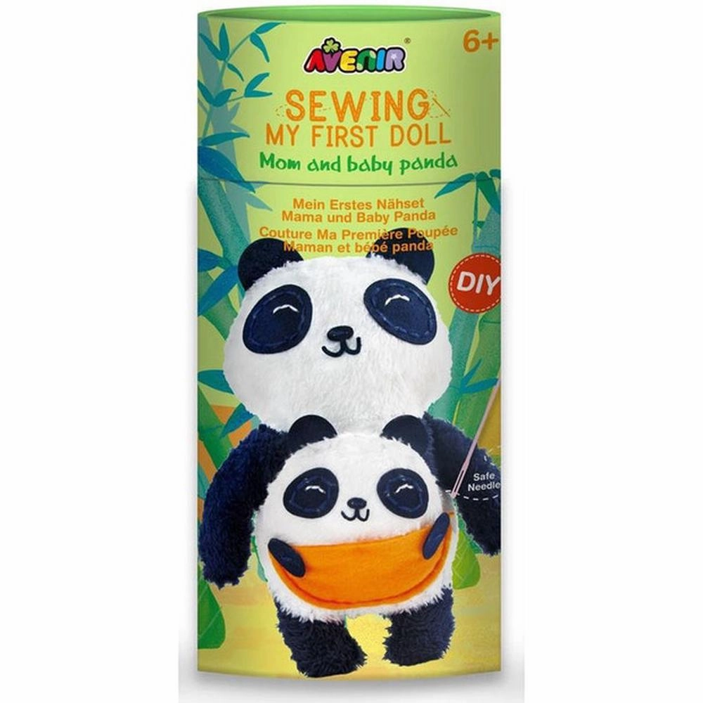 Panda mom and Baby Sewing Kit