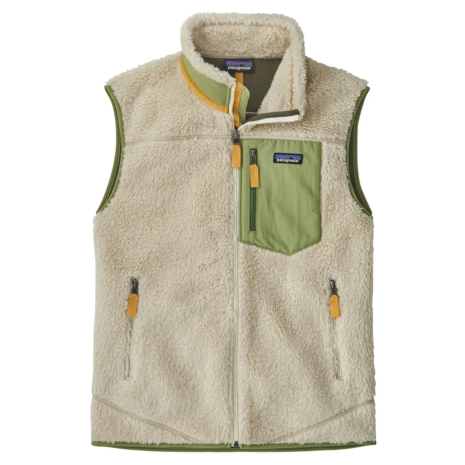 Patagonia Men's Classic Retro-X Fleece Vest - Dark Natural w/Buckhorn Green Patagonia Clothing