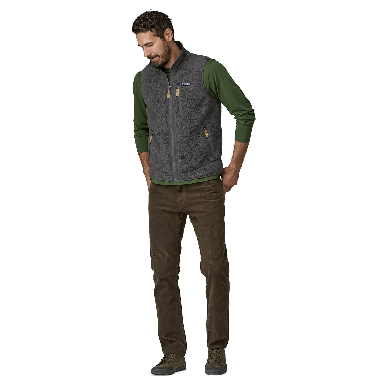 Patagonia Men's Retro Pile Fleece Vest - Forge Grey Patagonia Clothing