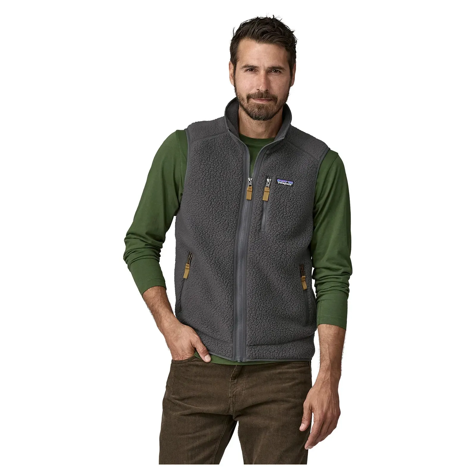 Patagonia Men's Retro Pile Fleece Vest - Forge Grey Patagonia Clothing