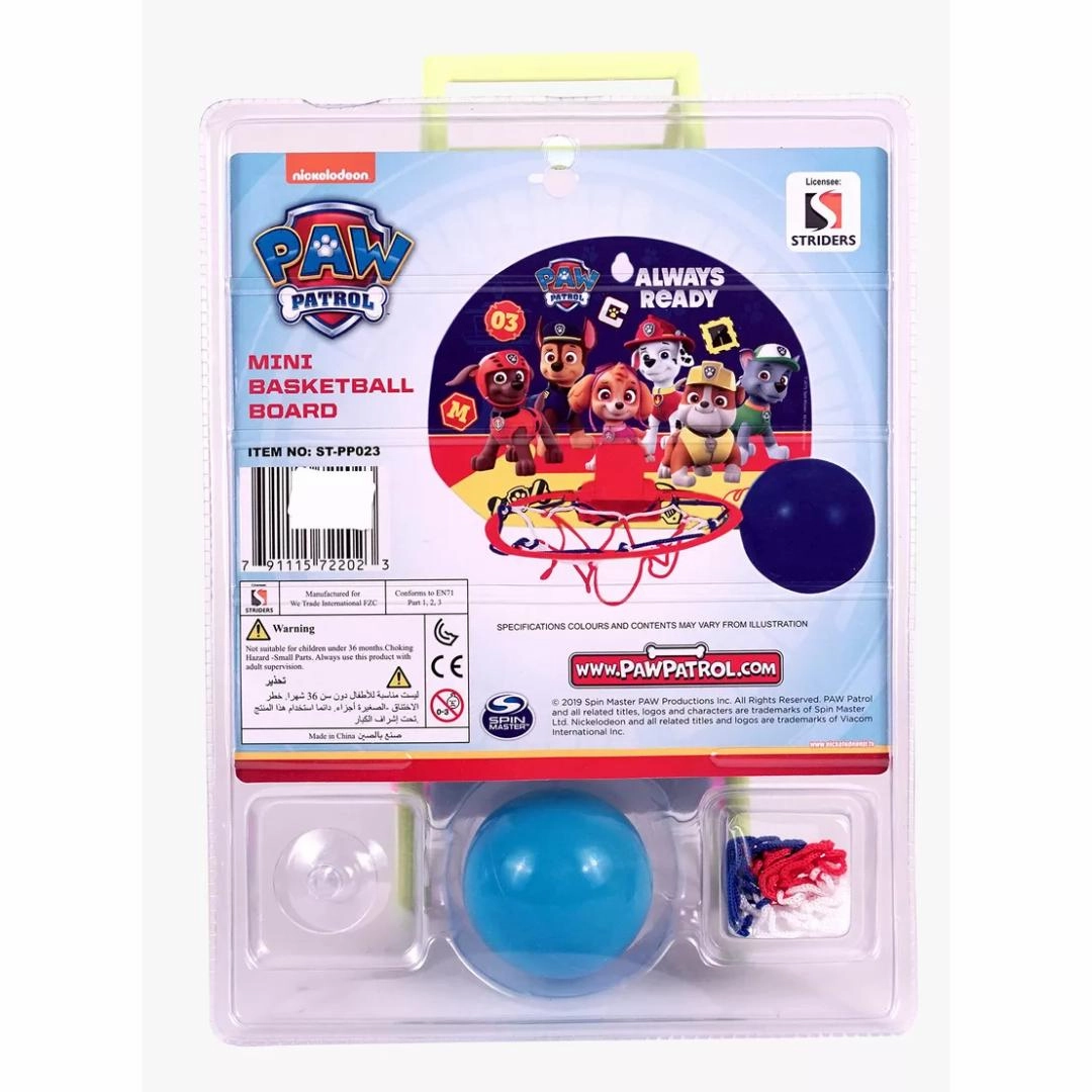 Paw Patrol Mini Basketball Board Set Multi colour