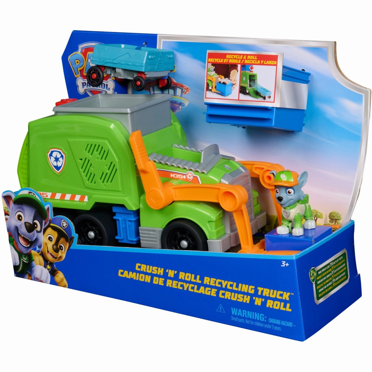 Paw Patrol Rocky Crush N' Roll Recycling Truck