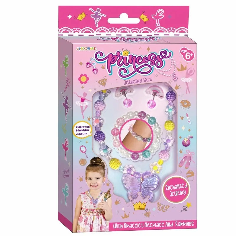Pecoware Princess Jewelry Set For Girls