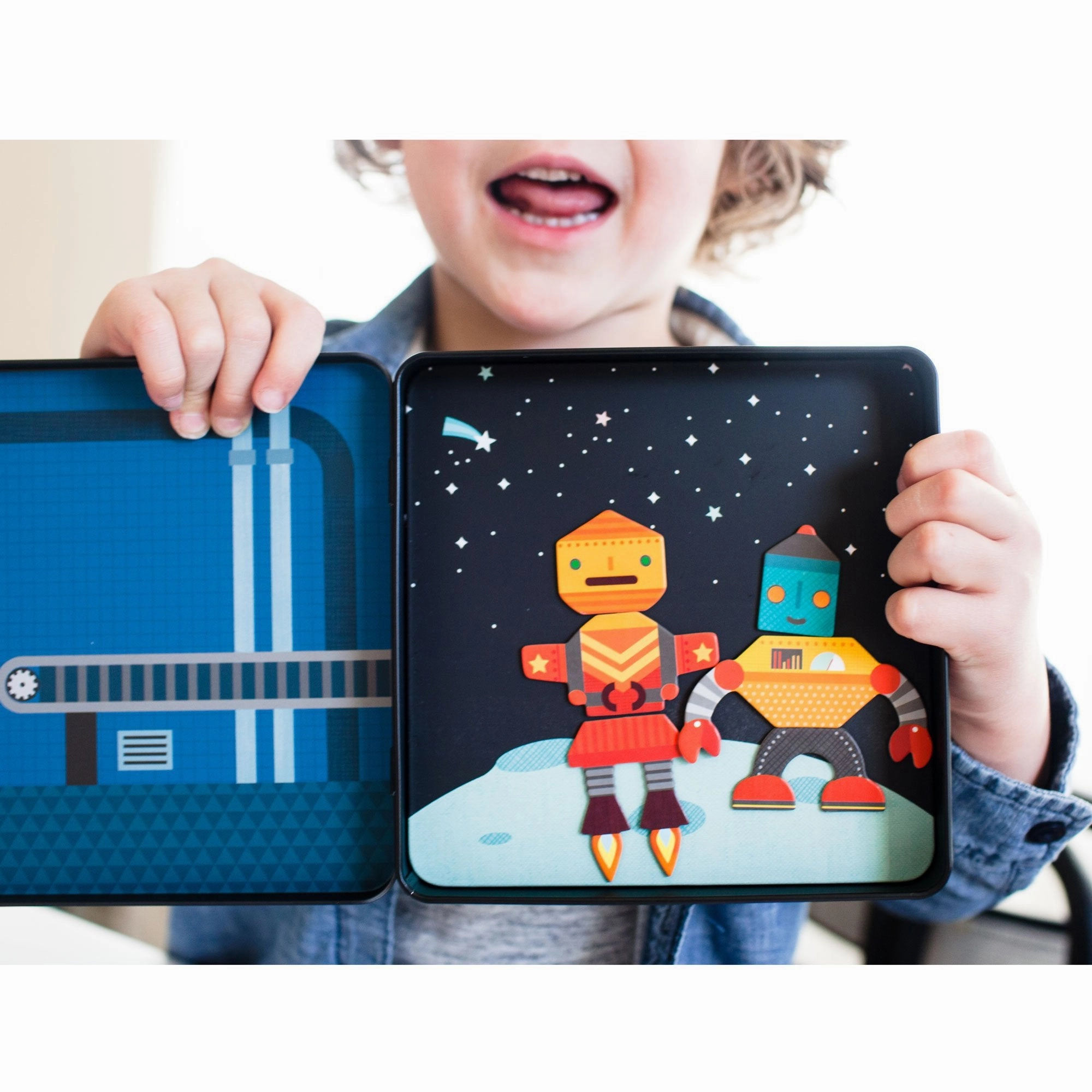Petit Collage Magnetic Box - Robot