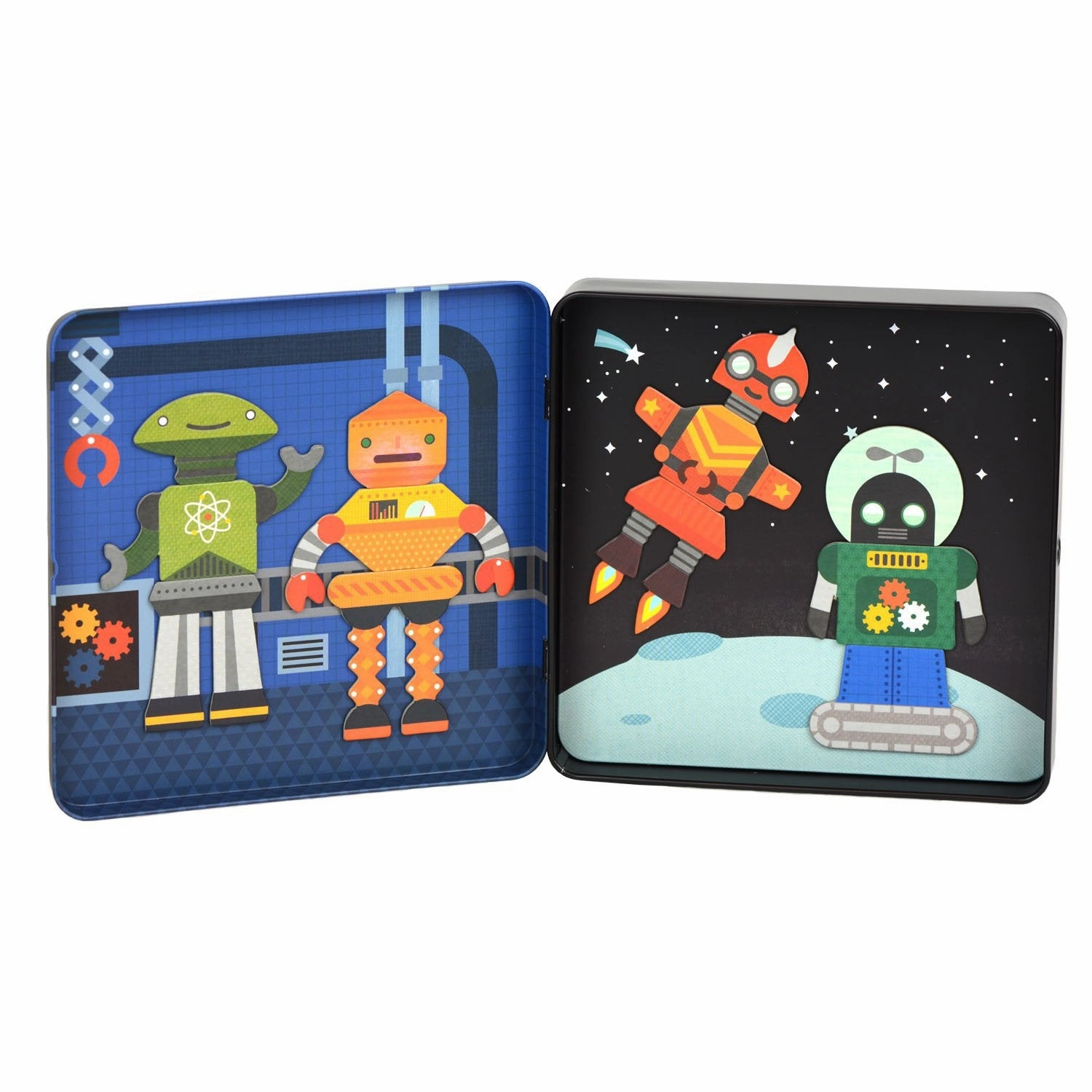 Petit Collage Magnetic Box - Robot