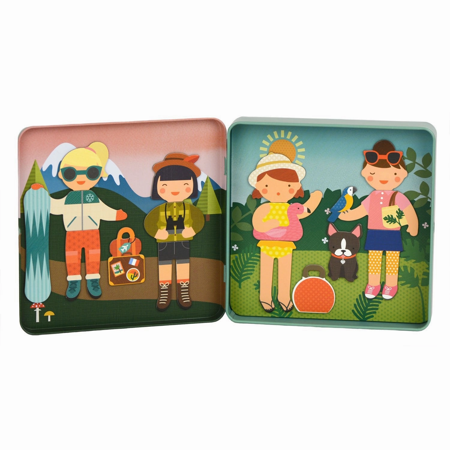 Petit Collage Magnetic Box - Travel