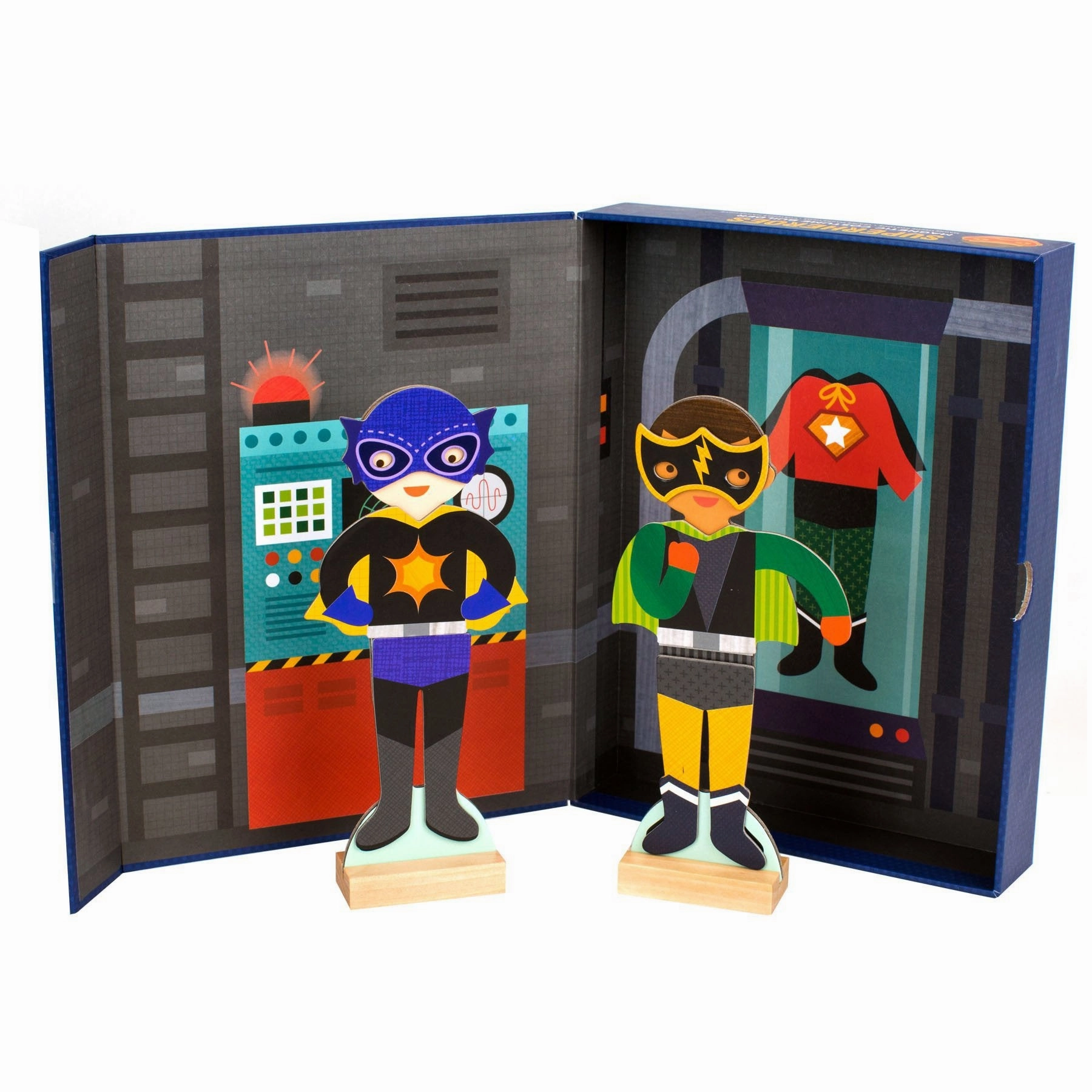 Petit Collage Magnetic Dress-Up - SuperHeroes