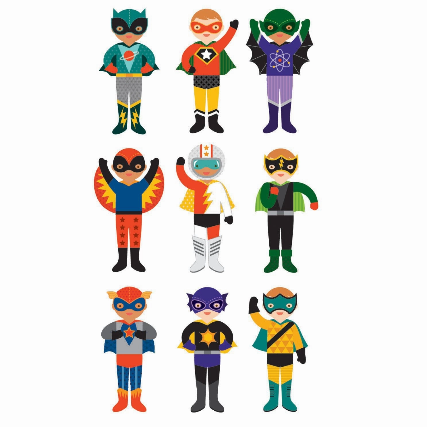 Petit Collage Magnetic Dress-Up - SuperHeroes