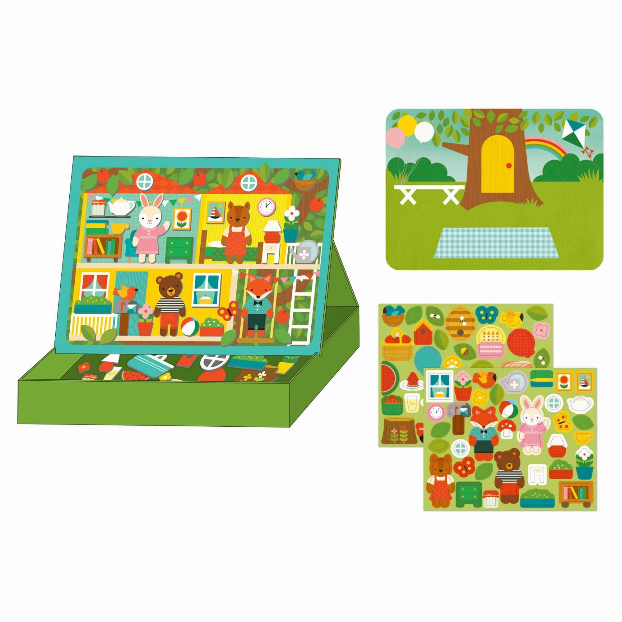 Petit Collage Magnetic Scene - Treehouse