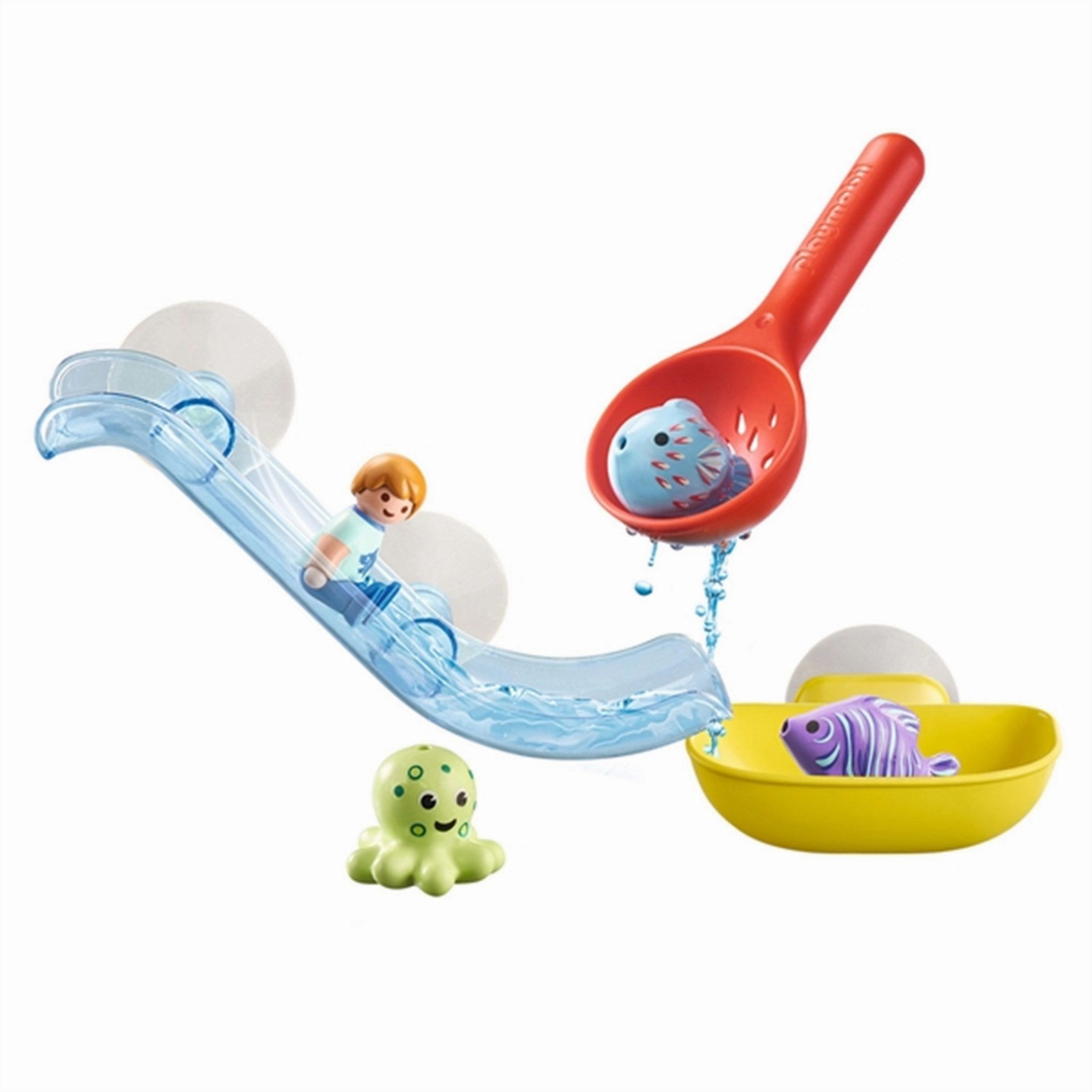 Playmobil 1.2.3 Aqua - Water Slide with Sea Animals
