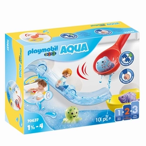 Playmobil 1.2.3 Aqua - Water Slide with Sea Animals