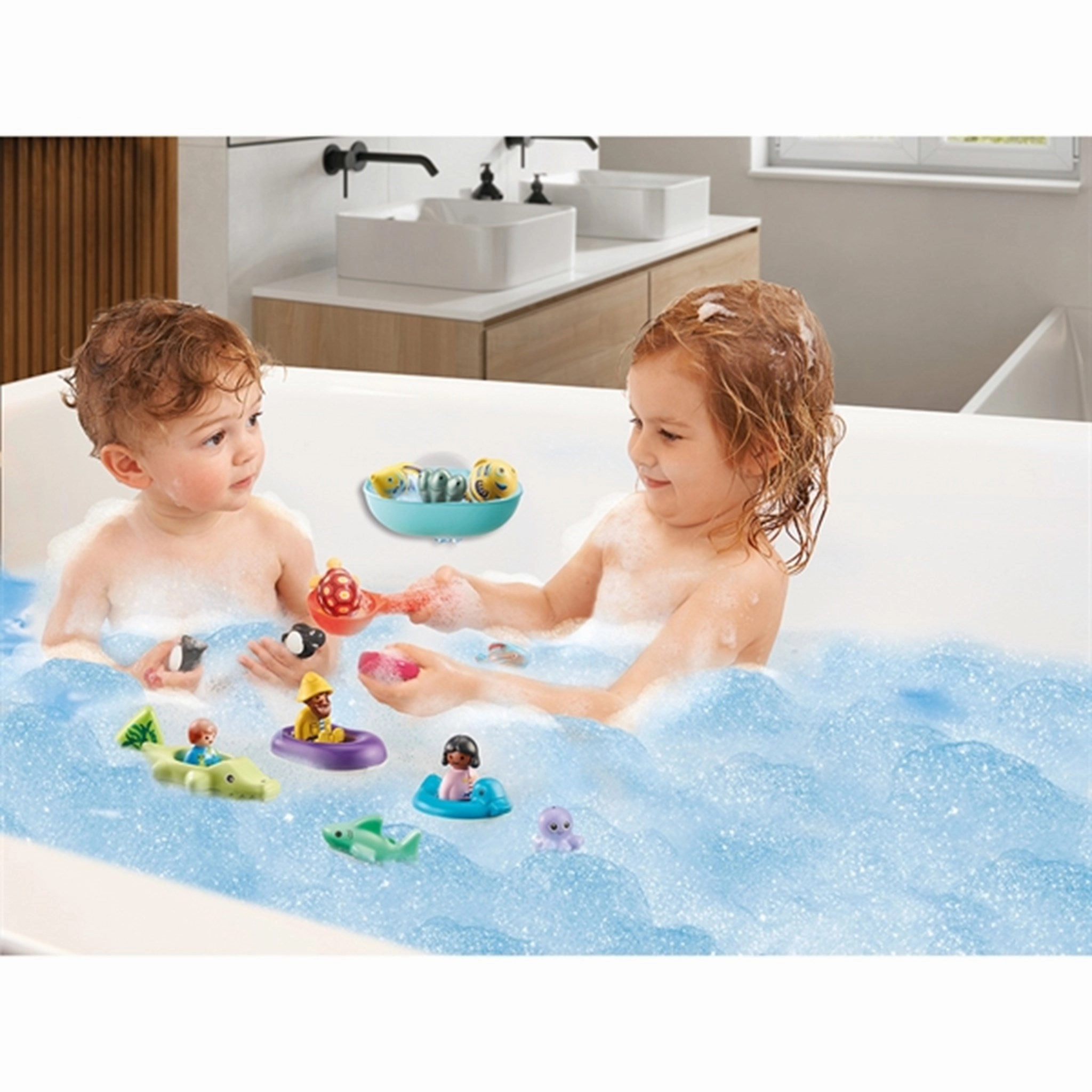 Playmobil 1.2.3 Aqua - Water Slide with Sea Animals