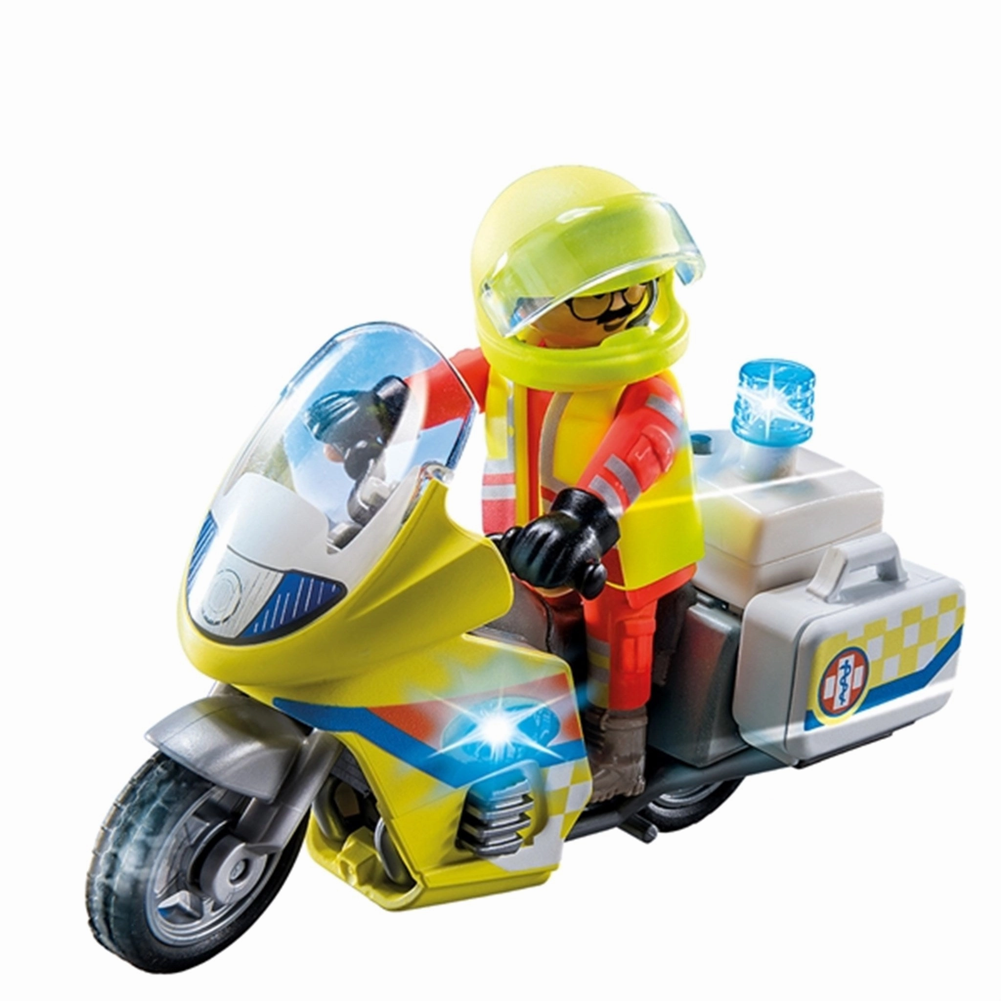 Playmobil City Life - Emergency Doctor Motorbike with Flashing Light