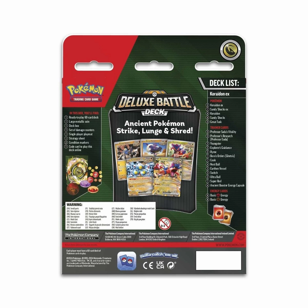 Pokemon TCG Koraidon ex Deluxe Battle Deck
